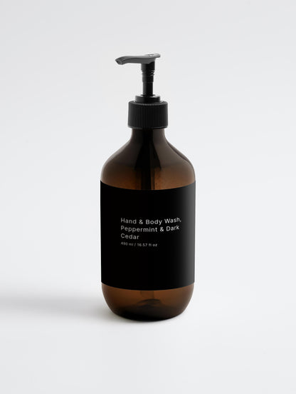 Body Wash – Peppermint & Dark Cedar