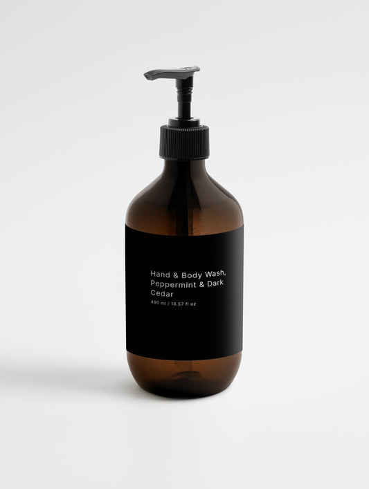 Body Wash – Peppermint & Dark Cedar