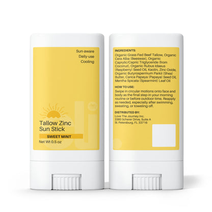 2 Pack Tallow Zinc Sun Stick