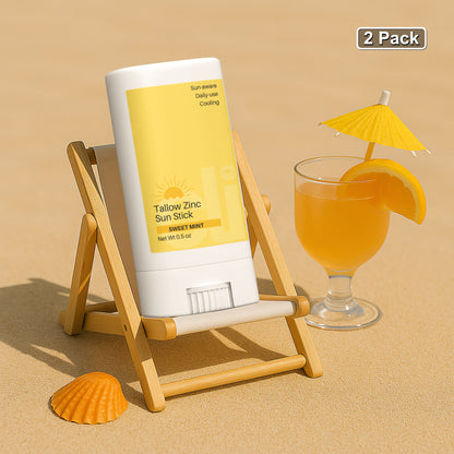 2 Pack Tallow Zinc Sun Stick