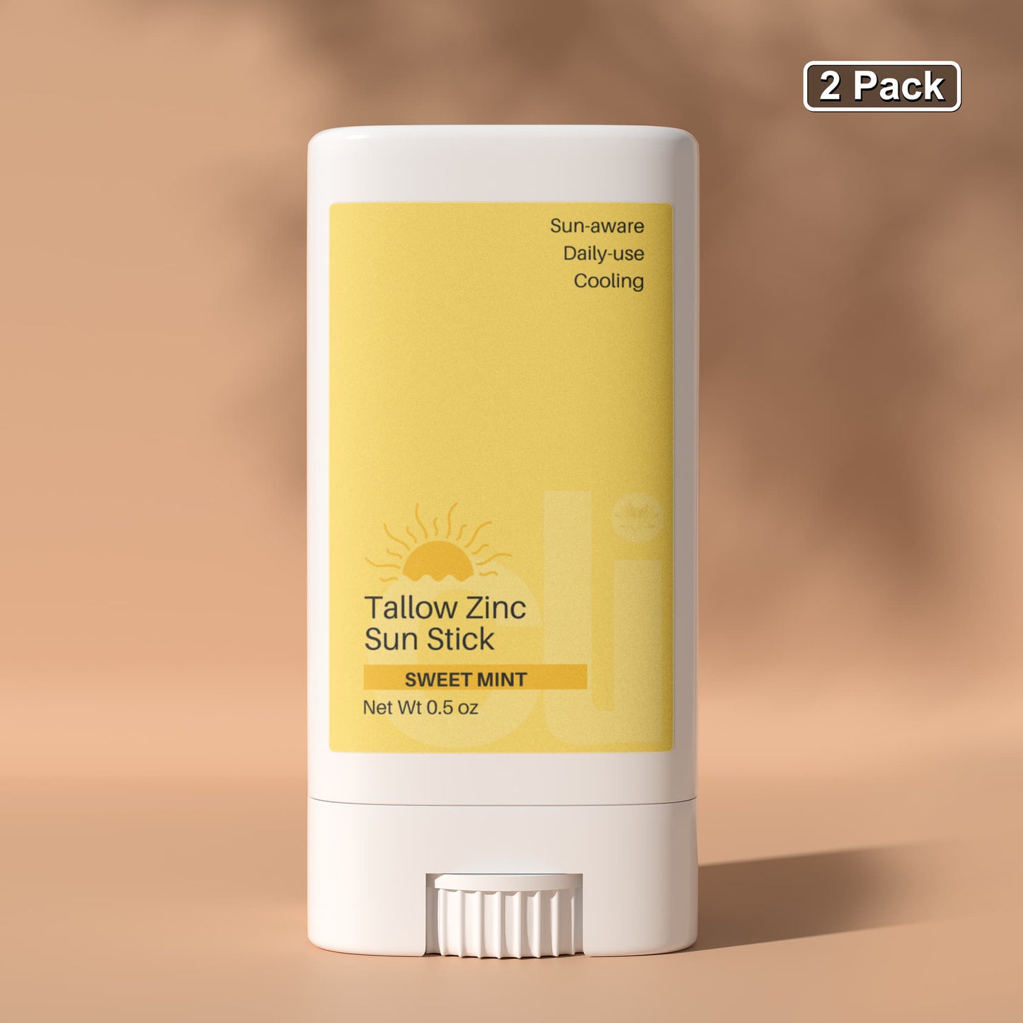 2 Pack Tallow Zinc Sun Stick